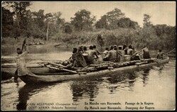 1918, Ruanda Urundi postal stationery Stibbe #12 view 30, overprinted ...