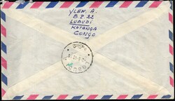 1960, Katanga, LUBUDI-A (Heim & Keach type 10(A)-) cachet tied August ...