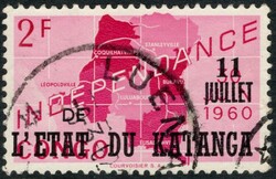 1962, Katanga, LUENA (Heim & Keach type 8A1) cachet tied March 9, ...