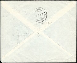 1961, Katanga, registered airmail envelope, franked with (1x) 50c, ...