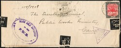1917, Sudan, printed matter of the Ministry of public works - ...