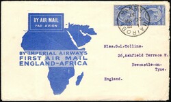 1931, Kenya and Uganda, Imperial Airways, First Flight envelope, ...