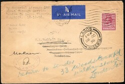 1936, Great Britain, Imperial Airways, First Through service London - ...