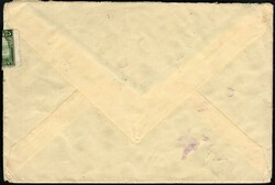 1929, Maroc Français, lettre par avion, affranchie avec (bande ...