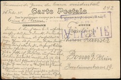 1915, Maroc Français, carte postale de Meknès, expédiée le ...