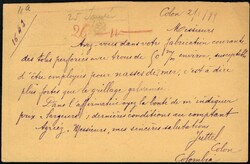 1899, Colombia, postal stationery Higgins &amp; Gage #14 response ...