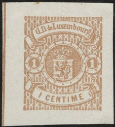 1 centime "Armoiries", Luxembourg, essai E39A-1 (Haarlem), sur papier ...