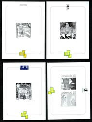 5 impressions noires des collections annuelles 2003, 2004, 2005, 2006 ...