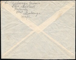 August 4, 1961, South Kasaï State, airmail envelope, franked with ...