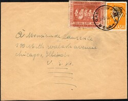 August 31, 1961, South Kasaï State, envelope, franked with (1x) 1fr ...
