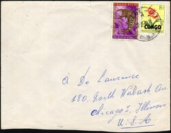 MWENE-DITU - A, South Kasaï State, envelope, franked with stamp of ...