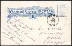 1908, Canada, picture postcard, franked (on view side) with (1x) 2c ...
