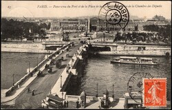 1908, France, picture postcard, franked (on view side) with (1x) 10c ...