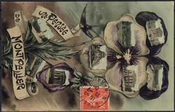 1908, France, picture postcard, franked (on view side) with (1x) 10c ...