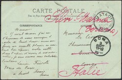 1908, France, picture postcard, franked (on view side) with (1x) 10c ...