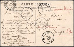1908, France, picture postcard, franked (on view side) with (1x) 10c ...