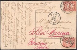 1908, Netherlands, picture postcard, franked with (2x) 1c and (1x) 2 ...