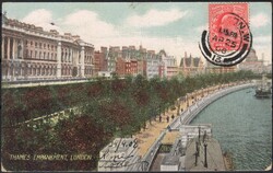 1908, Great Britain, picture postcard, franked (on view side) with ...