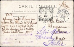1909, France, picture postcard franked (on view side) at 5c (Y&amp;T ...