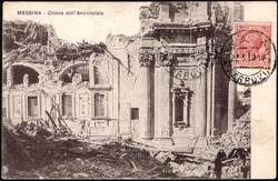 1910, Italy, picture postcard, franked (on view side) with (1x) 5c ...