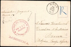 1910, Italy, picture postcard, franked (on view side) with (1x) 5c ...