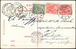1912, Netherlands, picture postcard franked at 12 1/2c (Y&amp;T 51 ...