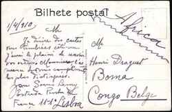 1910, Portugal, picture postcard franked (on view side) at 20r (Y&amp ...