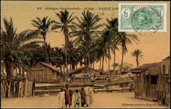 1913, Senegal, picture postcard franked at 5c (Y&amp;T 33), sent from ...
