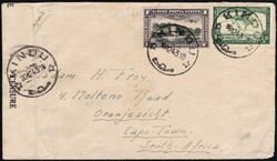1943, Kindu - Belgian Congo censor tape "CENSURE CONGO BELGE" type Aa ...