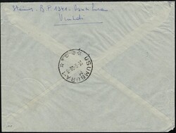1960, Ruanda Urundi, airmail envelope, franked with (1x) 50c+25c, ...