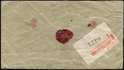 1901, British Guiana, envelope franked with (1x) Inland 4c revenue (S ...