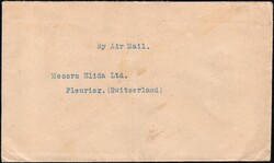 1935, India, airmail envelope franked with 4a horizontal pair (S.G. ...