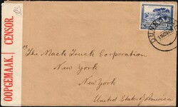 1939, South Africa, envelope, franked with (1x) 3d blue "Groot ...