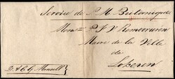 1817, envelope from Belgium, large format, without content (probably ...