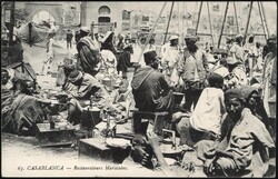 1914, German Morocco, destination Luxembourg, picture postcard, ...