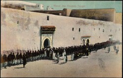 1909, German Morocco, destination Portugal, picture postcard, franked ...
