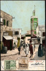 1906, German Morocco, destination United Kingdom, picture postcard, ...