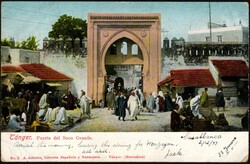 1907, German Morocco, destination United Kingdom, picture postcard, ...