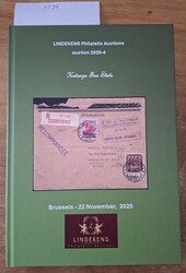 catalogue de vente Lindekens Philatelic Auctions "Katanga Free State" ...