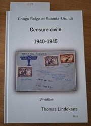 T. Lindekens "Congo Belge et Ruanda-Urundi - Censure civile ...