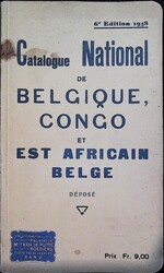 "Catalogue National de Belgique, Congo et East Africain Belge", 6ème ...