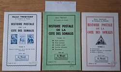 ensemble de 3 livres par H. Tristant, "Histoire postale de la Côte ...