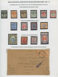 Malaya Japanese Occupation 1940-8 collection on leaves 1940-8 ...