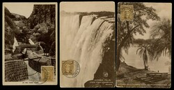 1921-2 group of five picture postcards, each with 1½d Admiral on the ...