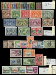CAYMAN IS: 1900 ½d and 1d, 1902 to 1s, 1905 to 1s, 1907 to 5s,1907 ...