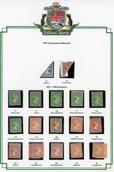 Falkland Islands QV collection mint 1869-98 mint collection (65 + 7 ...