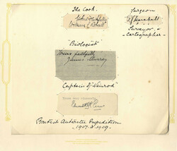 Antarctica 1907-09 Nimrod Expedition autograph collection Nimrod ...