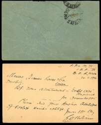 1915-17 stampless cover selection 1915-17 stampless cover/card ...