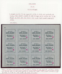 Long Island SG 10/a unused block of 12 1916 1d black on thin ...