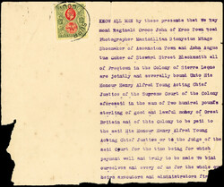 Sierra Leone 1912-27 Revenue usages Revenue usages. 1912-27 Elephant ...